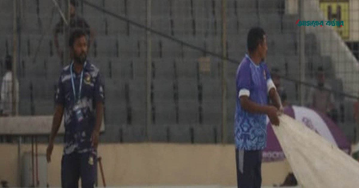 ঢাকা টেস্টে বৃষ্টির বাগড়া, ৪৯ রানে অপরাজিত নাঈম